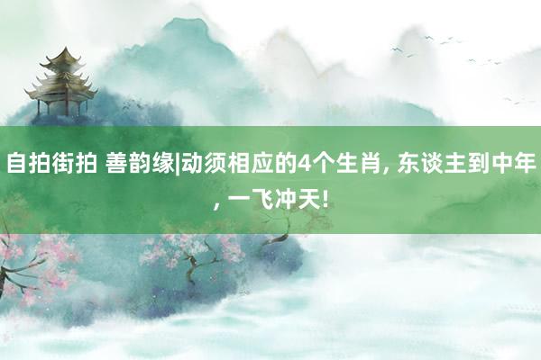 自拍街拍 善韵缘|动须相应的4个生肖, 东谈主到中年, 一飞冲天!